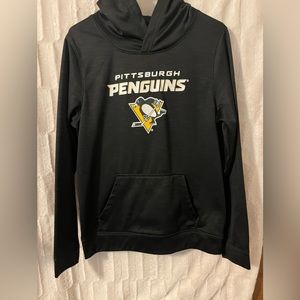 NHL Penguins black hoodie, kids xl 16/18